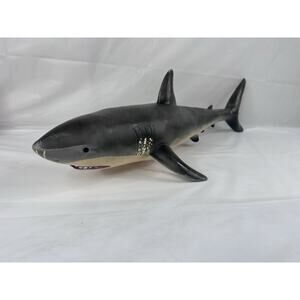 Vintage Eomoda Great White Shark Jaws Rubber Aquatic Ocean Figurine Toy